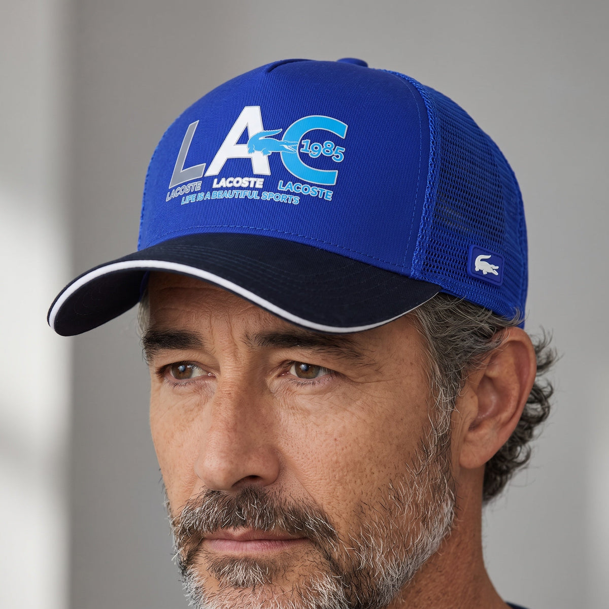 Lacoste LAC 1985 Trucker Cap – Royal Blue Mesh 🧢🐊 - MASTERPIECE