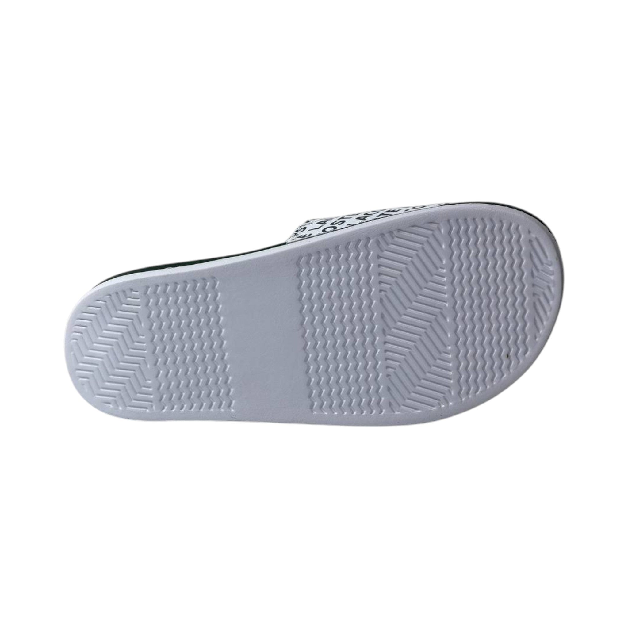 🐊 Lacoste Signature Logo Slides – White & Green Edition 💚🤍✨ - MASTERPIECE