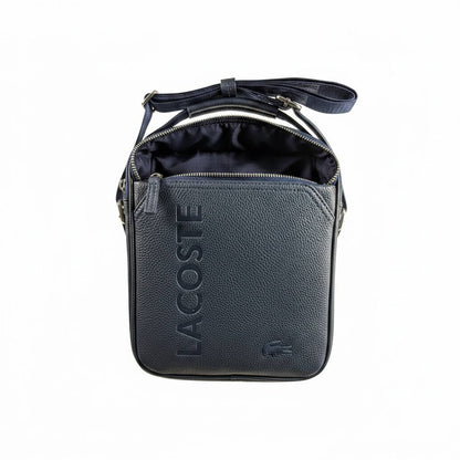 Lacoste Signature Navy Crossbody Bag 🐊💙 Premium Everyday Messenger - MASTERPIECE