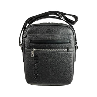 Lacoste Urban Black Crossbody Bag 🐊✨ Premium Everyday Messenger - MASTERPIECE
