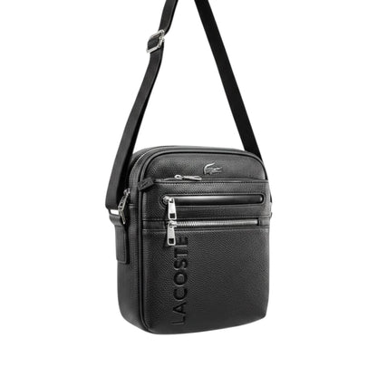 Lacoste Urban Black Crossbody Bag 🐊✨ Premium Everyday Messenger - MASTERPIECE