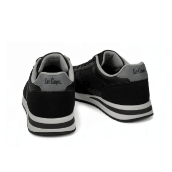 Lee Cooper Classic Runner – Black Grey Sneakers 👟 - MASTERPIECE