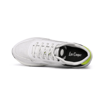 Lee Cooper Runner – White Neon Accent 👟✨ - MASTERPIECE