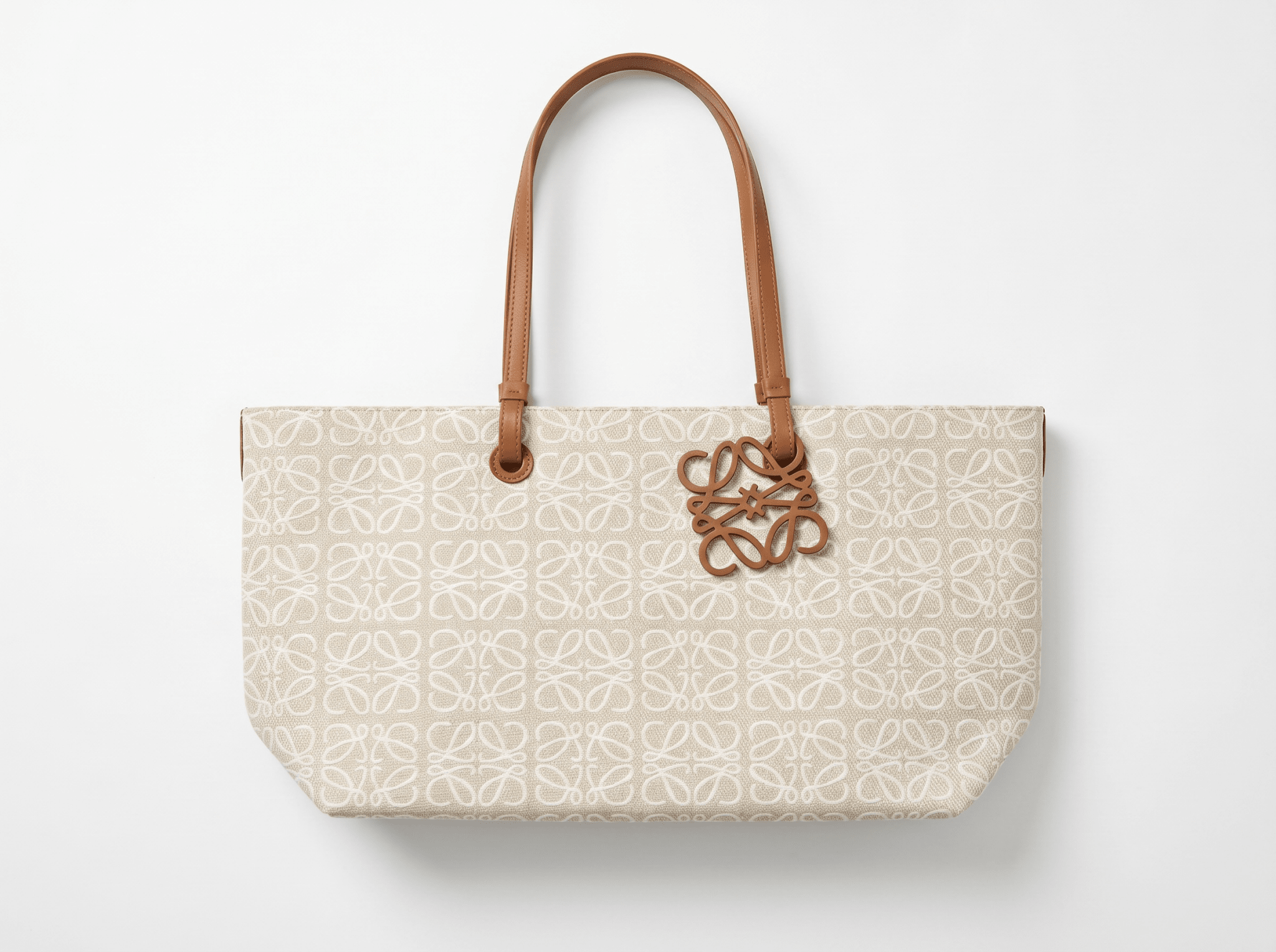 🤍 Loewe Anagram Canvas Tote Bag – Ivory Luxury Shopper Tote - MASTERPIECE