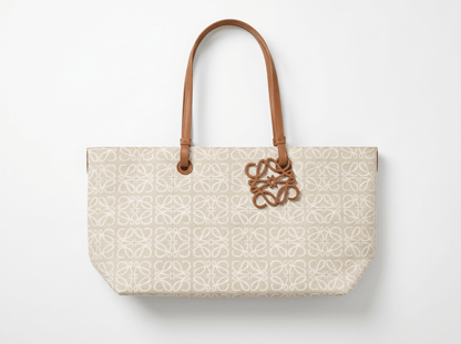 🤍 Loewe Anagram Canvas Tote Bag – Ivory Luxury Shopper Tote - MASTERPIECE