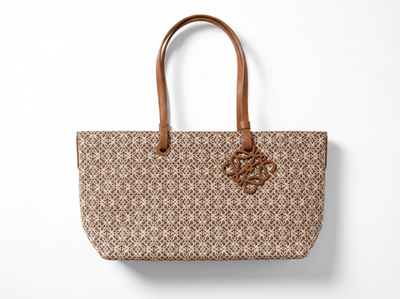 👜 Loewe Anagram Canvas Tote Bag – Luxury Beige Monogram Shopper - MASTERPIECE