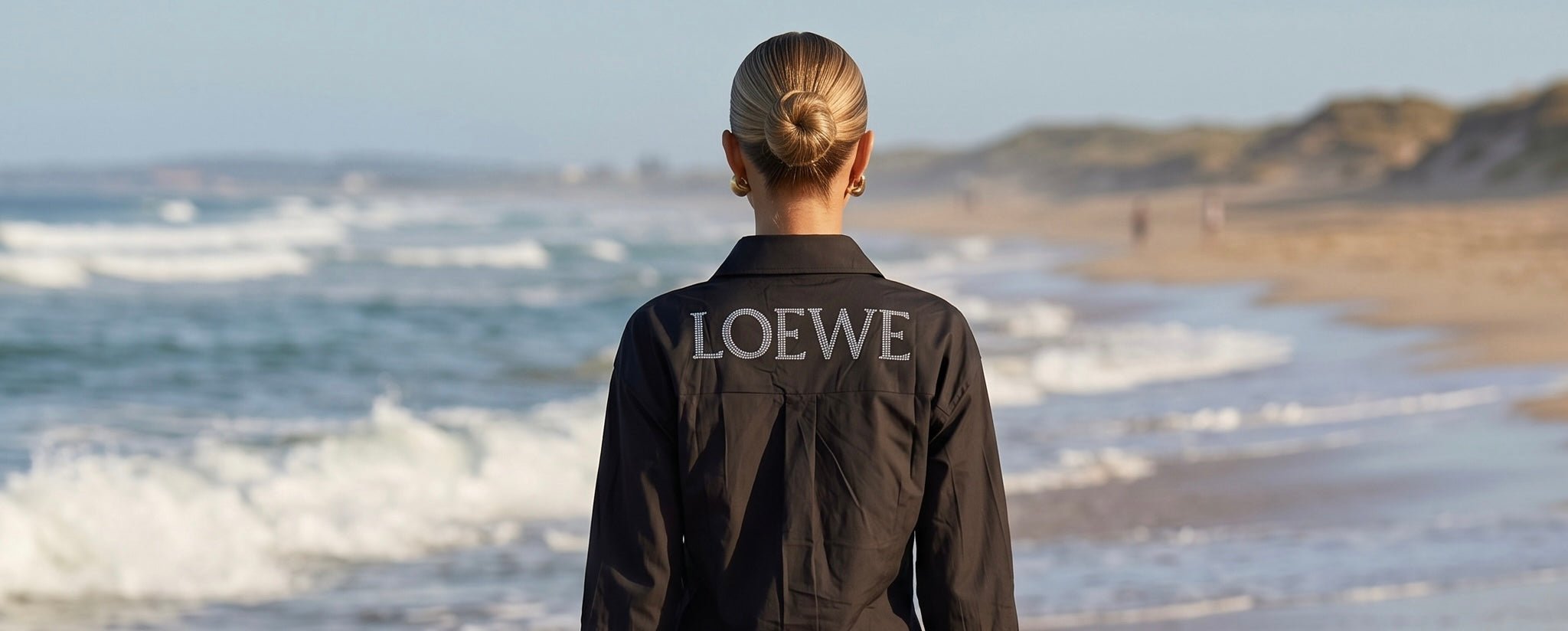 Loewe Embroidered Cotton Beach Shirt – Black 🖤🌊 - MASTERPIECE