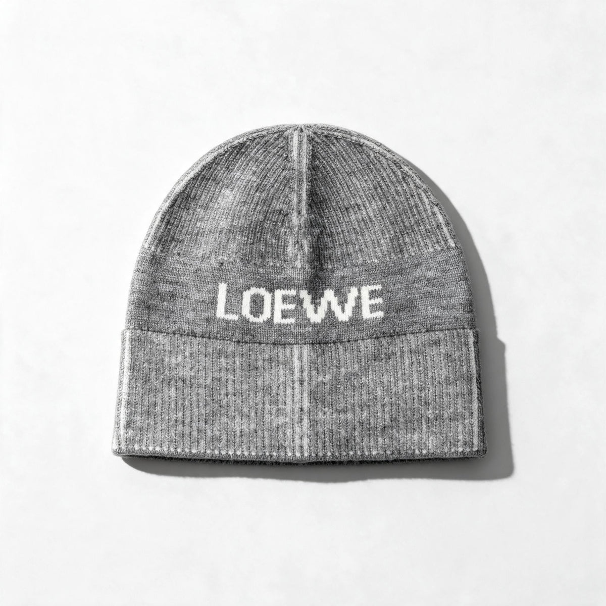 Loewe Logo Knit Beanie — Grey - MASTERPIECE