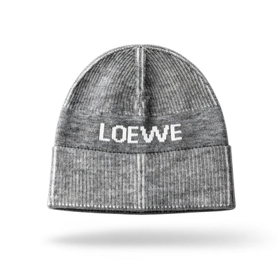 Loewe Logo Knit Beanie — Grey - MASTERPIECE