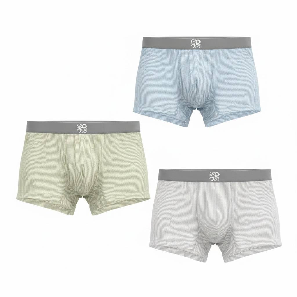 Loewe x On Cloud Premium Ribbed Boxer Briefs Set – Luxury Performance Comfort Collection ☁️✨ - MASTERPIECE