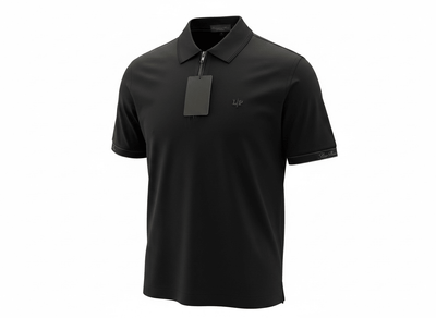 Loro Piana Black Half - Zip Polo Shirt 🖤✨ Premium Luxury Fit - MASTERPIECE