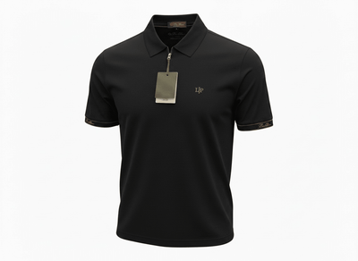 Loro Piana Black Half - Zip Polo Shirt 🖤✨ Premium Luxury Fit - MASTERPIECE