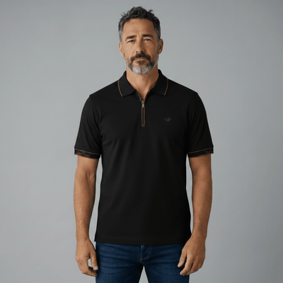 Loro Piana Black Half - Zip Polo Shirt 🖤✨ Premium Luxury Fit - MASTERPIECE