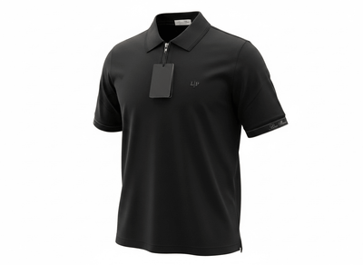 Loro Piana Black Half - Zip Polo Shirt 🖤✨ Premium Luxury Fit - MASTERPIECE