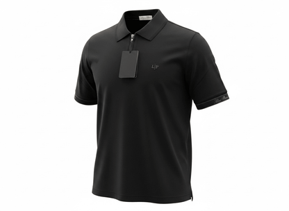 Loro Piana Black Half - Zip Polo Shirt 🖤✨ Premium Luxury Fit - MASTERPIECE