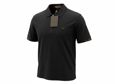 Loro Piana Black Half - Zip Polo Shirt 🖤✨ Premium Luxury Fit - MASTERPIECE