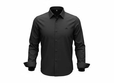 Loro Piana Black Long Sleeve Shirt 🖤✨ Minimal Luxury Fit - MASTERPIECE