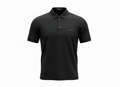Loro Piana Black Minimal Polo Shirt 🖤✨ Modern Luxury Fit - MASTERPIECE