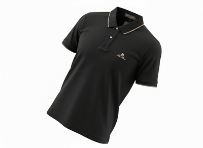Loro Piana Black Textured Polo Shirt 🖤✨ Premium Classic Fit - MASTERPIECE