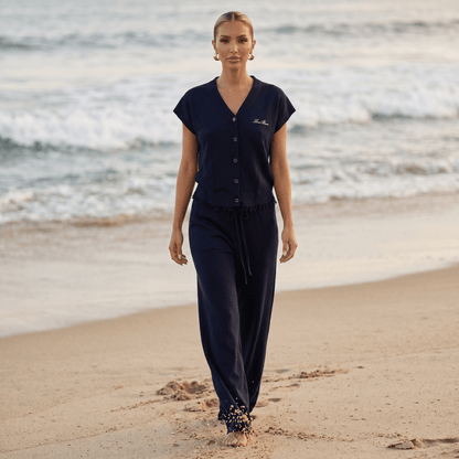 Loro Piana Cashmere Knit Lounge Set – Black 🖤✨ - MASTERPIECE