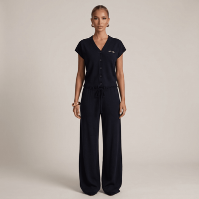 Loro Piana Cashmere Knit Lounge Set – Black 🖤✨ - MASTERPIECE