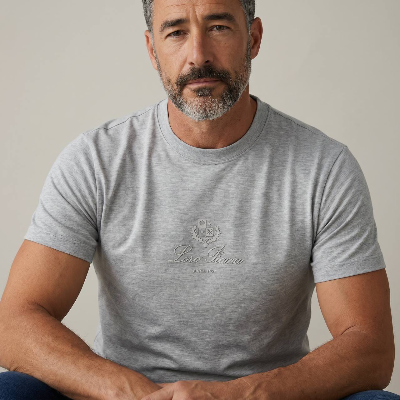 Loro Piana Heritage Grey Luxury T-Shirt 🤍✨ - MASTERPIECE