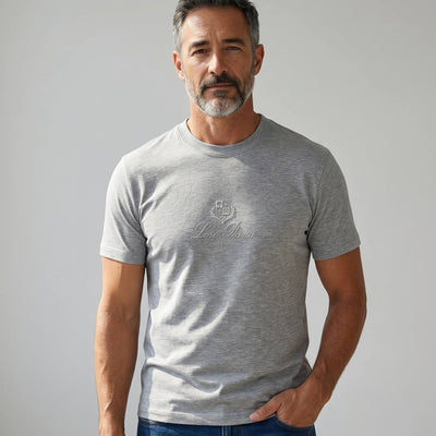 Loro Piana Heritage Grey Luxury T-Shirt 🤍✨ - MASTERPIECE