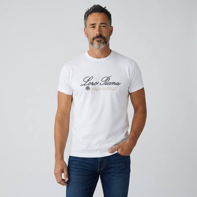 Loro Piana Signature Tee – White Italian Luxury Edition 🤍✨ - MASTERPIECE