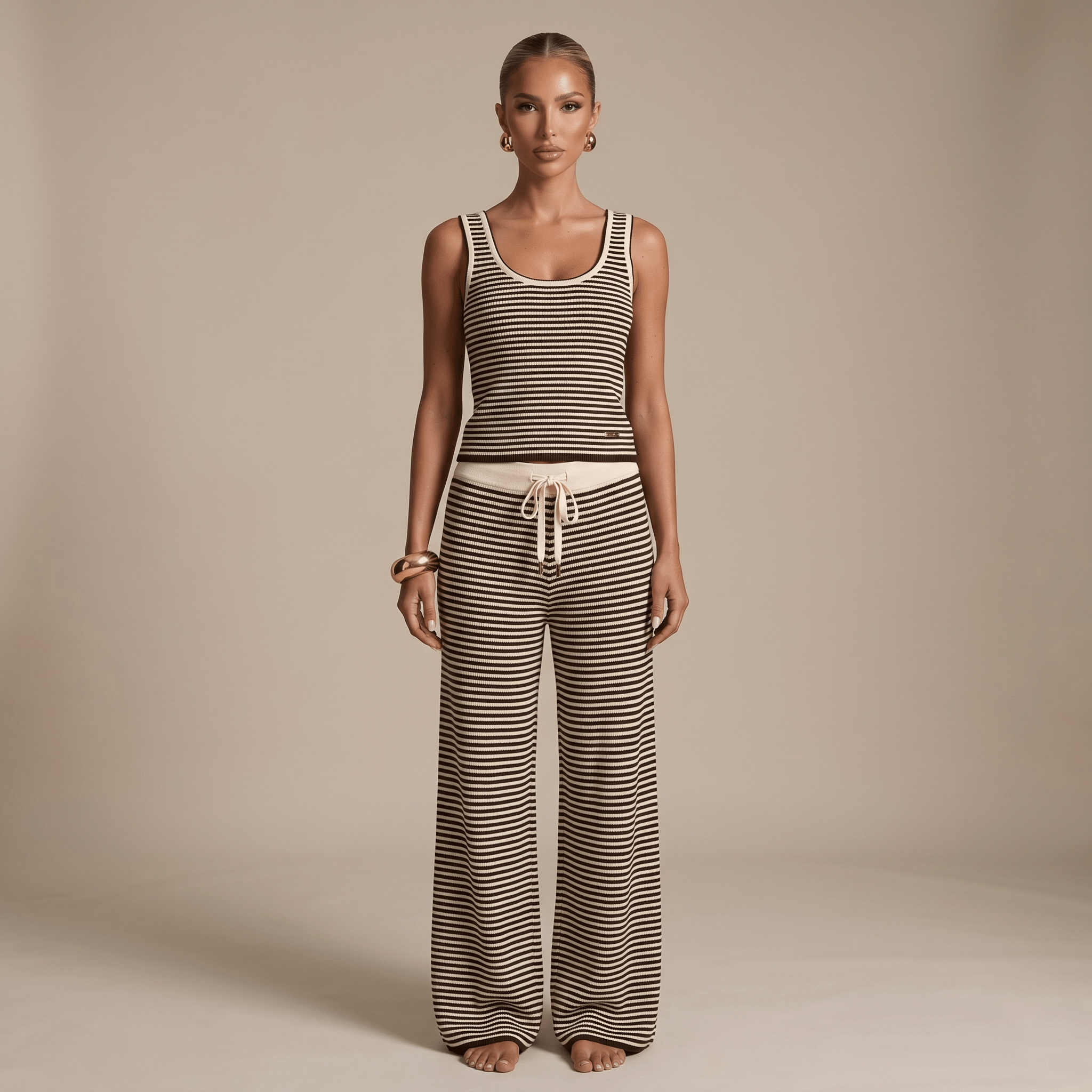 🤎 Loro Piana Striped Knit Lounge Set ✨ - MASTERPIECE