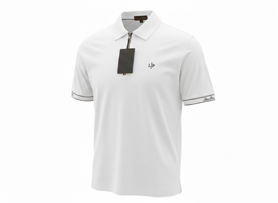 Loro Piana White Half-Zip Polo Shirt 🤍✨ Premium Luxury Fit - MASTERPIECE