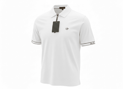 Loro Piana White Half-Zip Polo Shirt 🤍✨ Premium Luxury Fit - MASTERPIECE