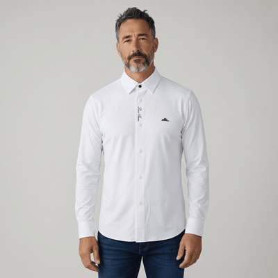 Loro Piana White Long Sleeve Shirt 🤍✨ Clean Luxury Fit - MASTERPIECE
