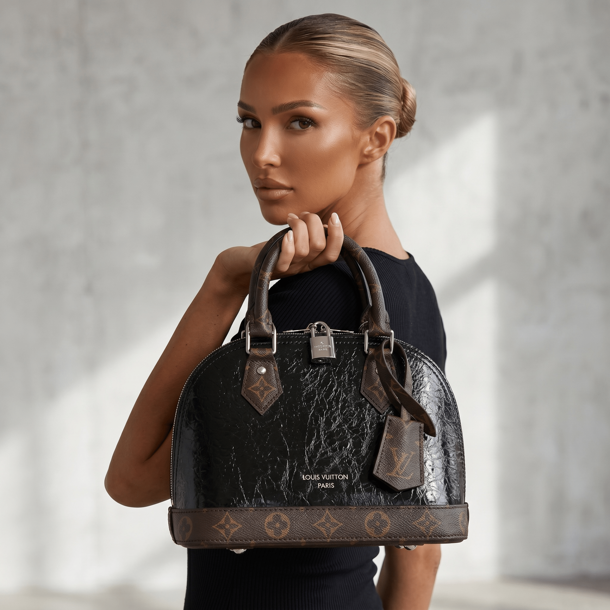 Louis Vuitton Alma BB Black Patent Handbag 🖤✨ - MASTERPIECE
