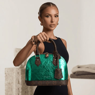 Louis Vuitton Alma BB Emerald Patent Handbag 💚✨ - MASTERPIECE