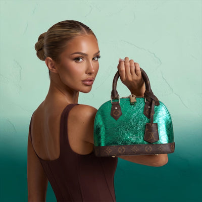 Louis Vuitton Alma BB Emerald Patent Handbag 💚✨ - MASTERPIECE