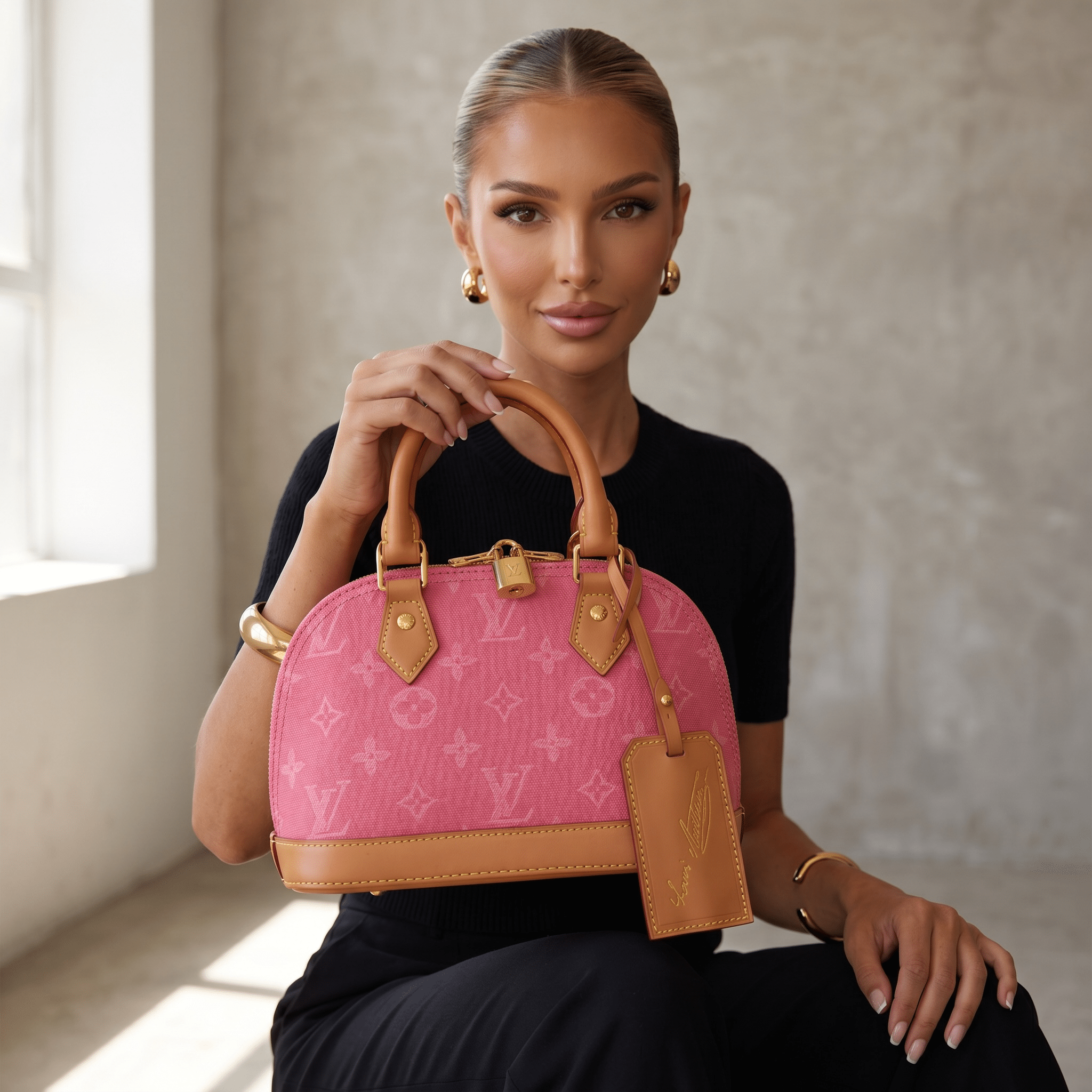 🩷 Louis Vuitton Alma Monogram Canvas Handbag ✨ - MASTERPIECE