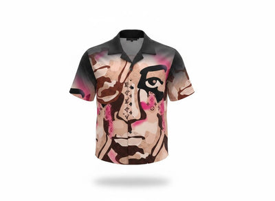 🎨 Louis Vuitton Artistic Face Print Set – Statement Summer Co - Ord 🔥🩳 - MASTERPIECE