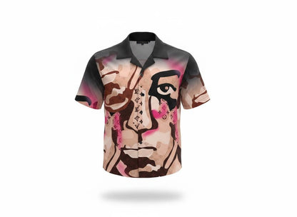🎨 Louis Vuitton Artistic Face Print Set – Statement Summer Co - Ord 🔥🩳 - MASTERPIECE