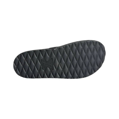 Louis Vuitton Black Monogram Platform Slides – Luxe Statement Sandals 🖤✨ - MASTERPIECE