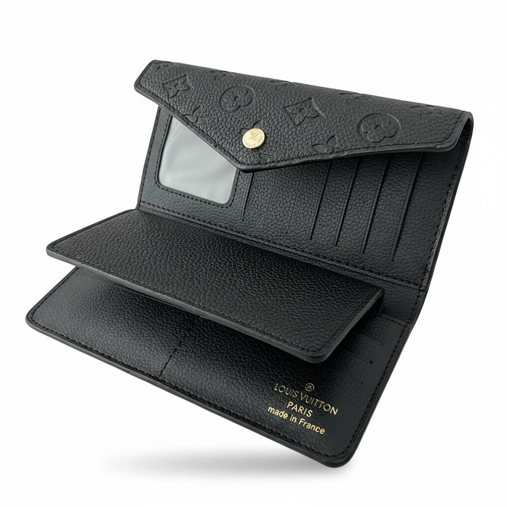 Louis Vuitton Black Monogram Wallet – Luxury Elegant Statement Piece 🖤✨ - MASTERPIECE