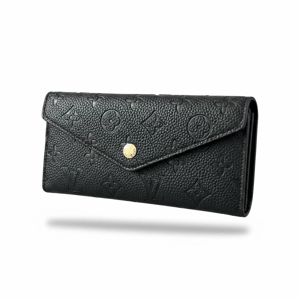 Louis Vuitton Black Monogram Wallet – Luxury Elegant Statement Piece 🖤✨ - MASTERPIECE
