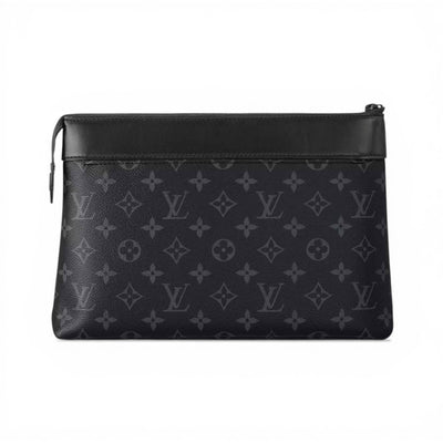 Louis Vuitton Black Monogram Wristlet Pouch Premium Edition 🖤👜✨ - MASTERPIECE
