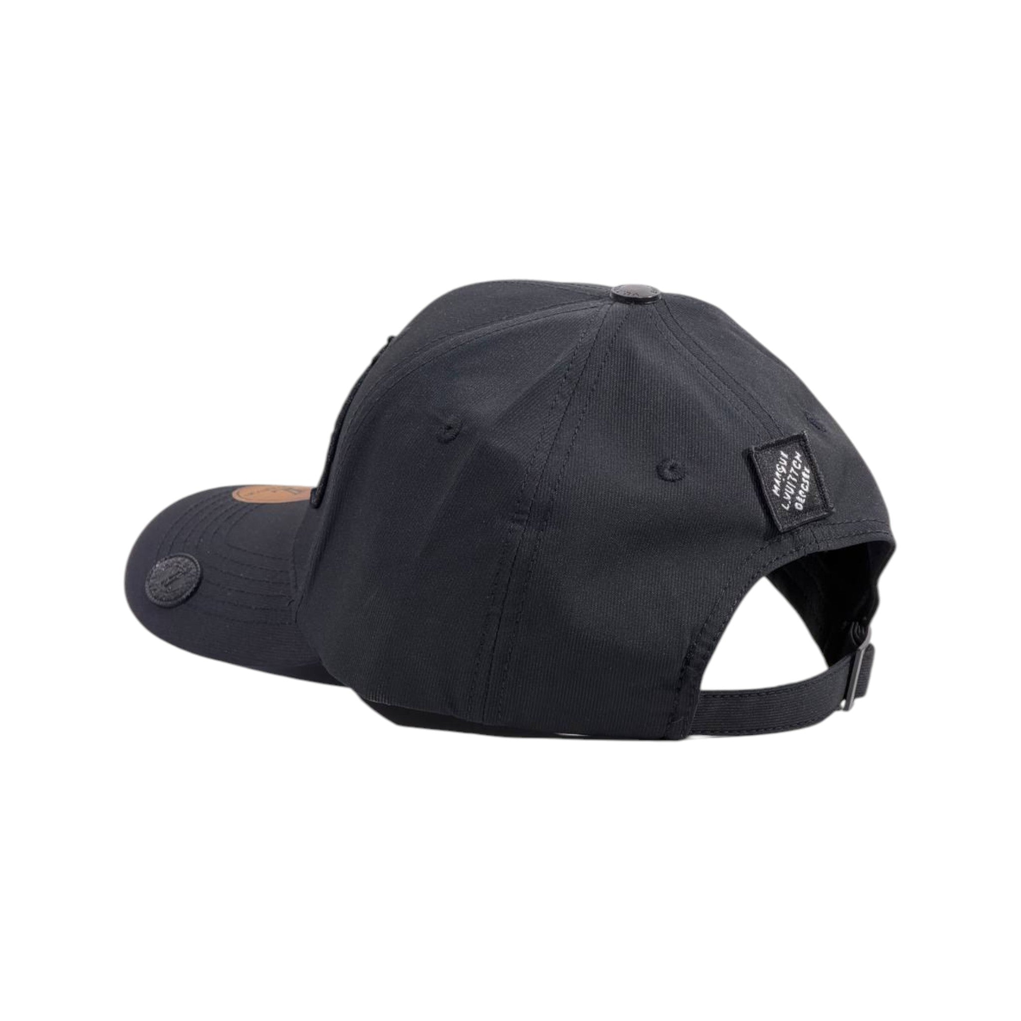 Louis Vuitton Black Script Logo Cap – Premium Minimal Streetwear 🧢🖤 - MASTERPIECE