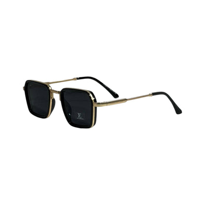 Louis Vuitton Black Square Sunglasses 🖤 | Gold Frame Luxury Shades - MASTERPIECE