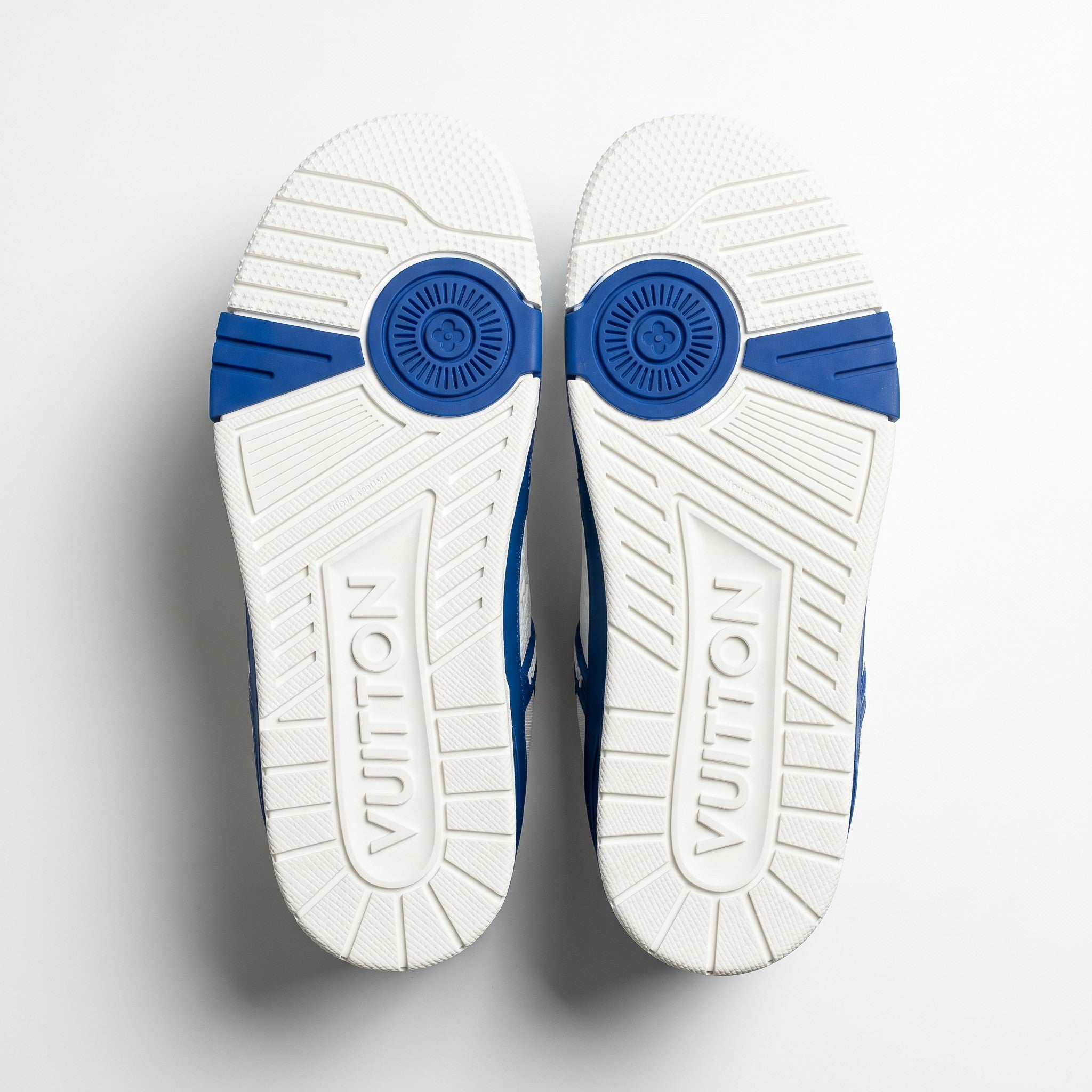 Louis Vuitton Blue Monogram Double Buckle Slides - MASTERPIECE