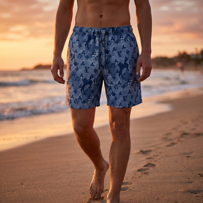 Louis Vuitton Blue Monogram Floral Swim Shorts 🌊💙🌺 - MASTERPIECE