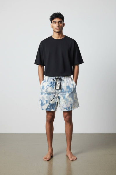 🌊 Louis Vuitton Blue Tie - Dye Swim Shorts – Minimal Luxury Summer Fit 🩳✨ - MASTERPIECE