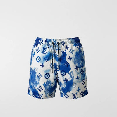 🌊 Louis Vuitton Blue Watercolor Monogram Swim Shorts – Luxury Summer Essential 🩳✨ - MASTERPIECE