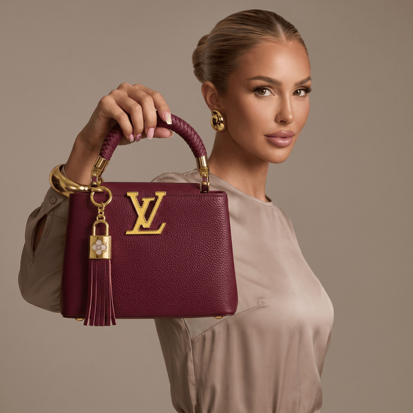✨ Louis Vuitton Capucines BB – Burgundy Leather Luxury Handbag 👜❤️
