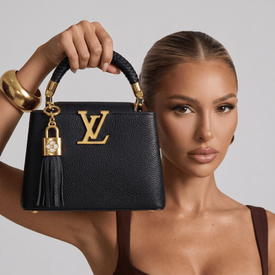 🖤 Louis Vuitton Capucines Black Leather Top Handle Bag ✨ - MASTERPIECE